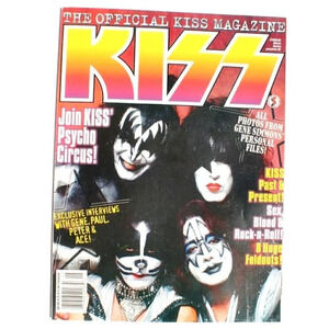 Vintage 1999 The Official KISS Magazine Starlog W/ All Posters (Gene Simmons)